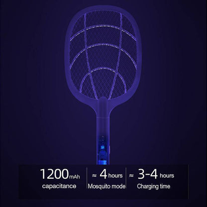 ShockLamp Electric Mosquito Swatter - 3000V USB Bug Zapper with Safety Mesh 7
