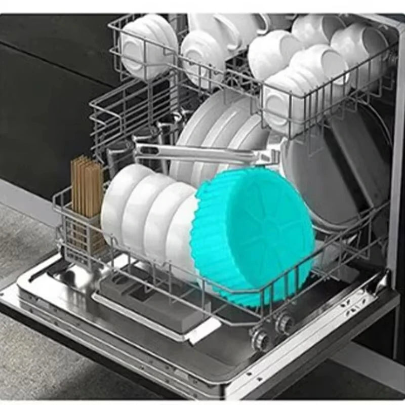 Silicone Air Fryer Baking Tray - High-Temperature Resistant & Foldable Design 2