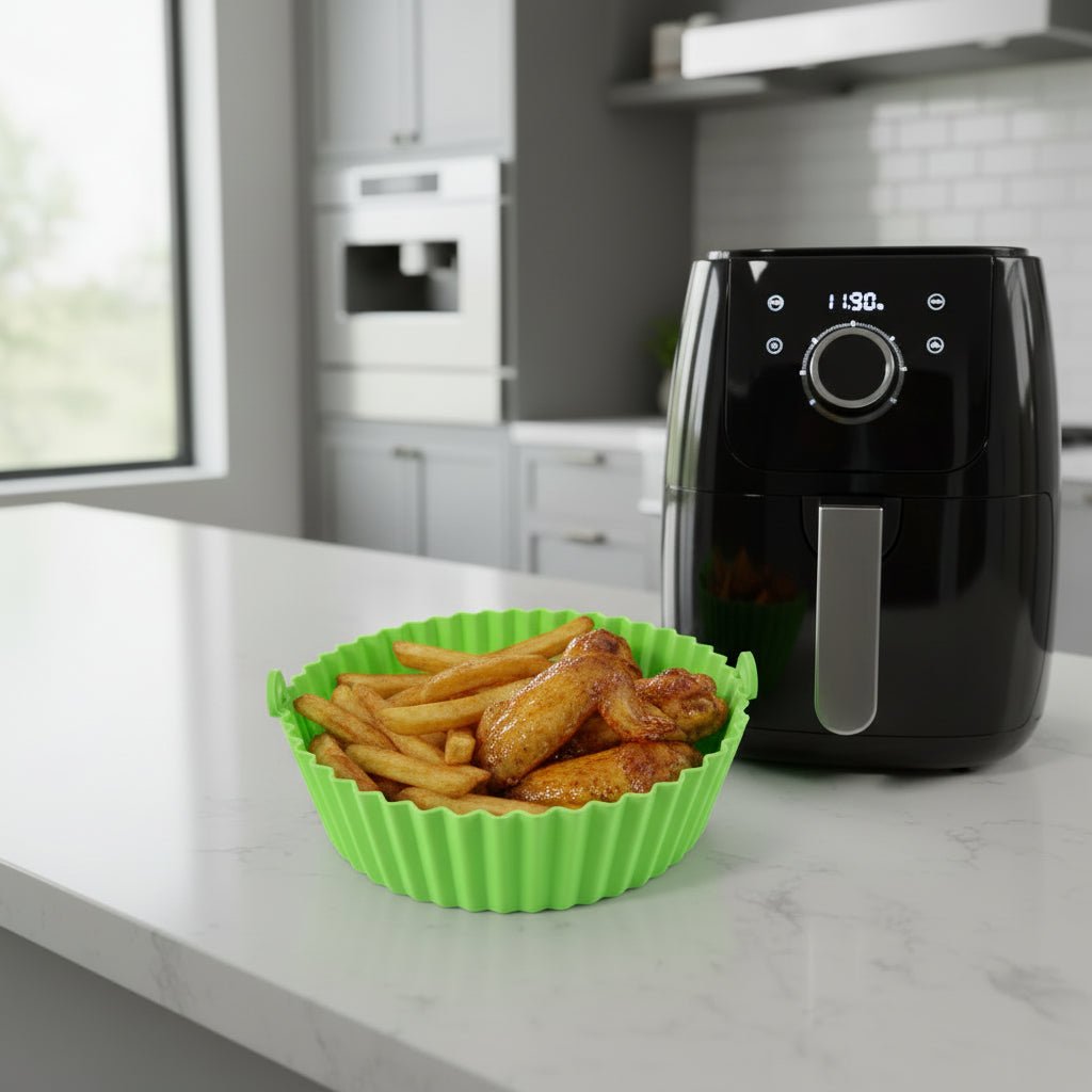 SILITRAY – Foldable Silicone Air Fryer Baking Tray with High-Temperature Resistance