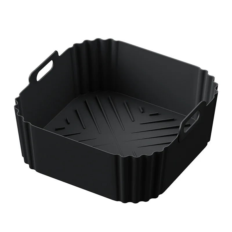 Silicone Air Fryer Liners - Reusable Non-Stick Basket for 5-8QT Fryers 7