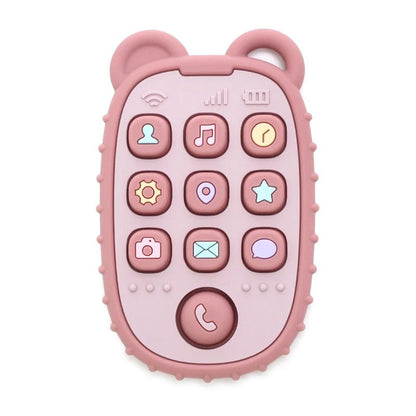Silicone Baby Teether - Mobile Phone Shape Sensory Toy for Infants 11