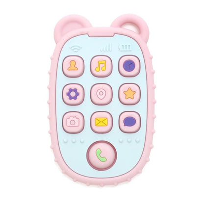 Silicone Baby Teether - Mobile Phone Shape Sensory Toy for Infants 9