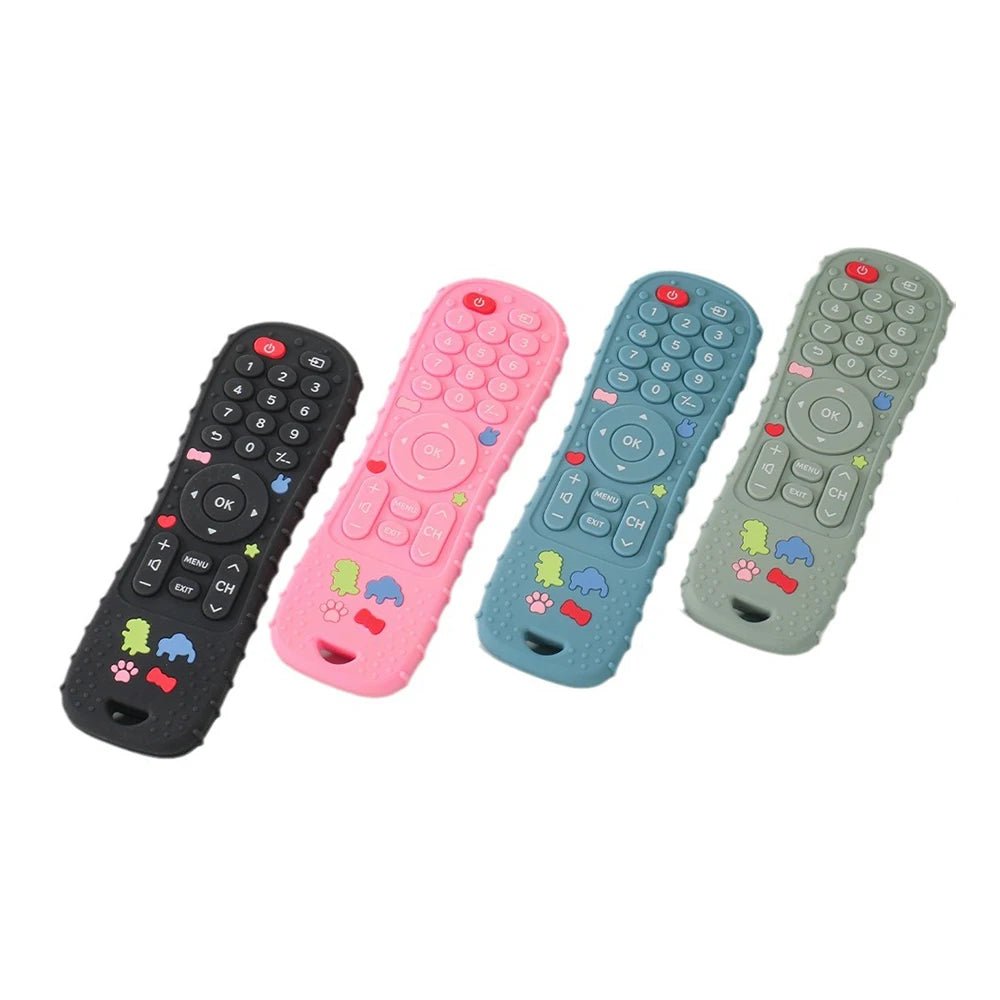 Silicone Baby Teether Toy - TV Remote Control Shape, BPA Free, Sensory Fun 5