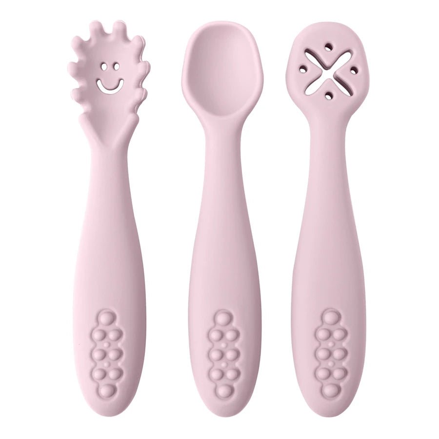 Silicone Baby Utensils Set - 3-Piece Soft Fork, Spoon & Knife for Toddlers 13