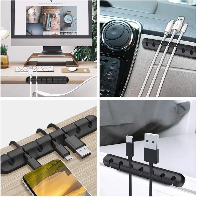 Silicone Cable Organizer for Desk - Effective Cable Management Solution 4
