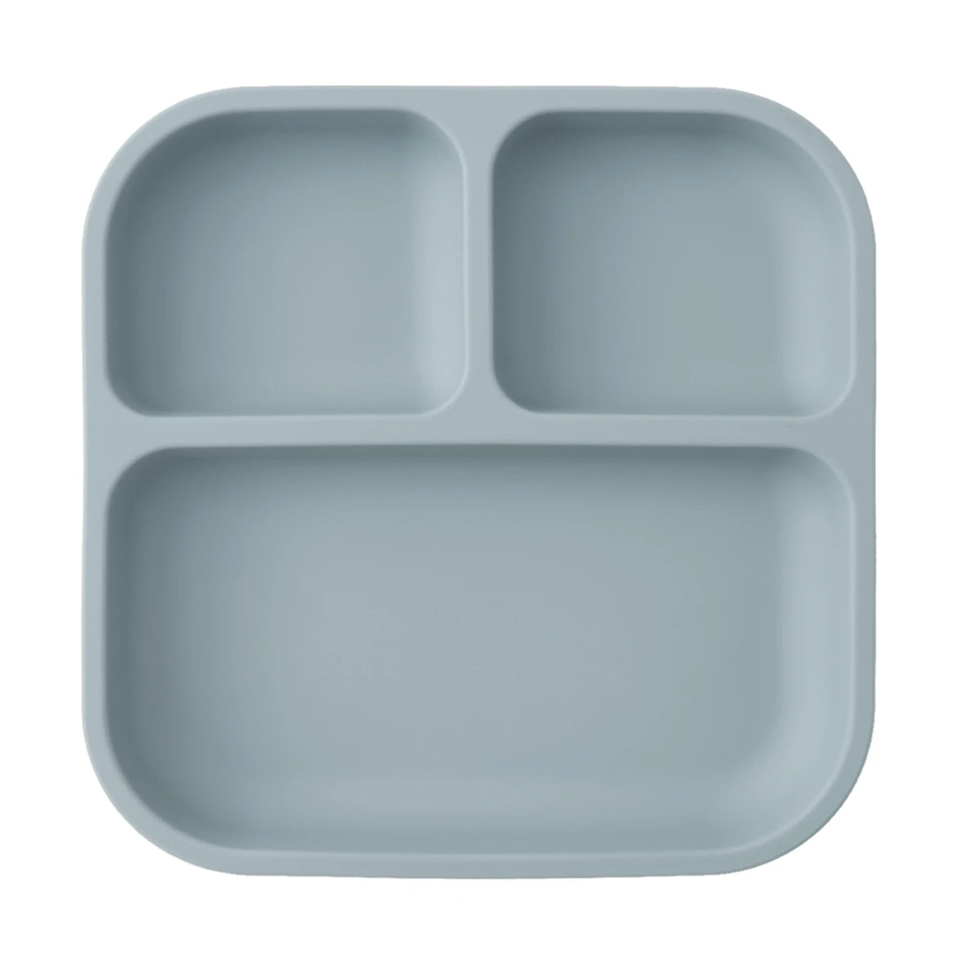 Silicone Divided Square Plate for Toddlers with Suction Base - BPA Free 10