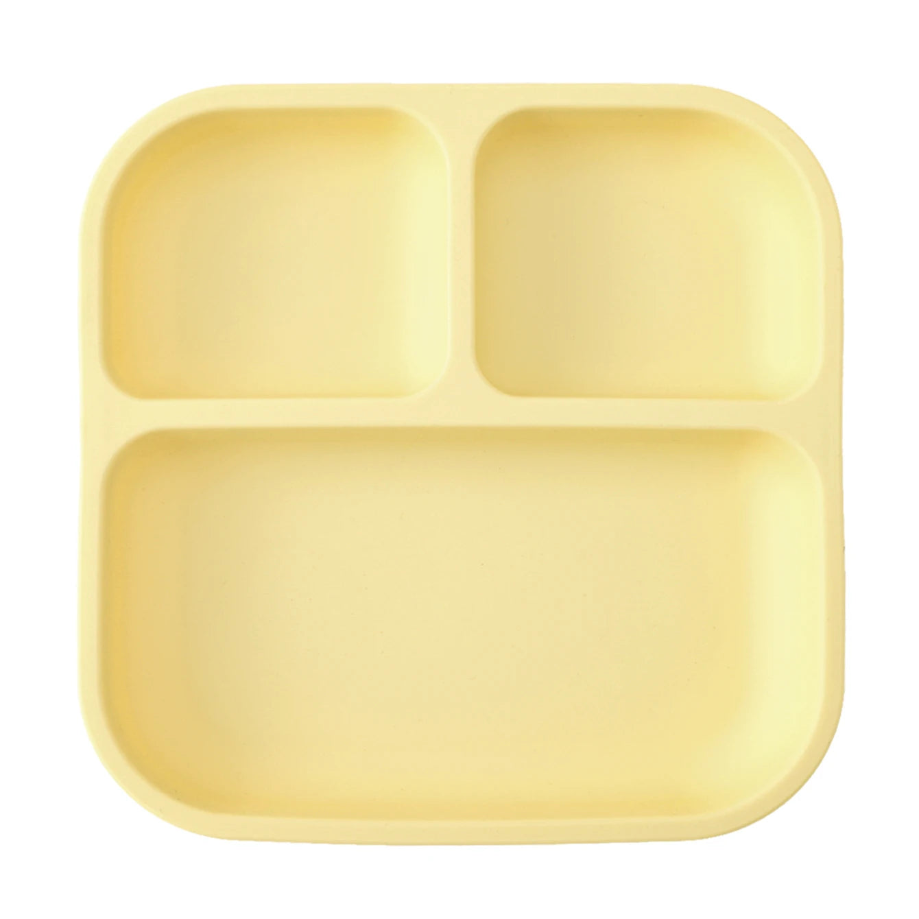 Silicone Divided Square Plate for Toddlers with Suction Base - BPA Free 11