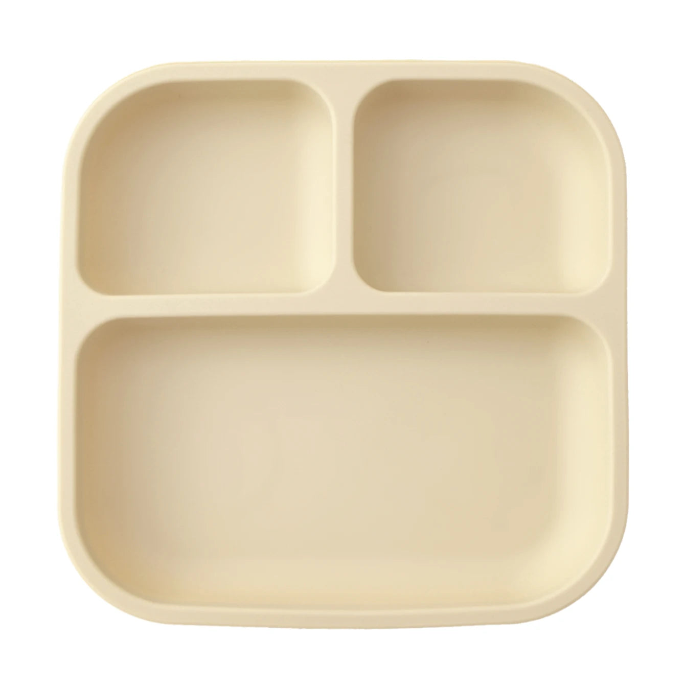 Silicone Divided Square Plate for Toddlers with Suction Base - BPA Free 12