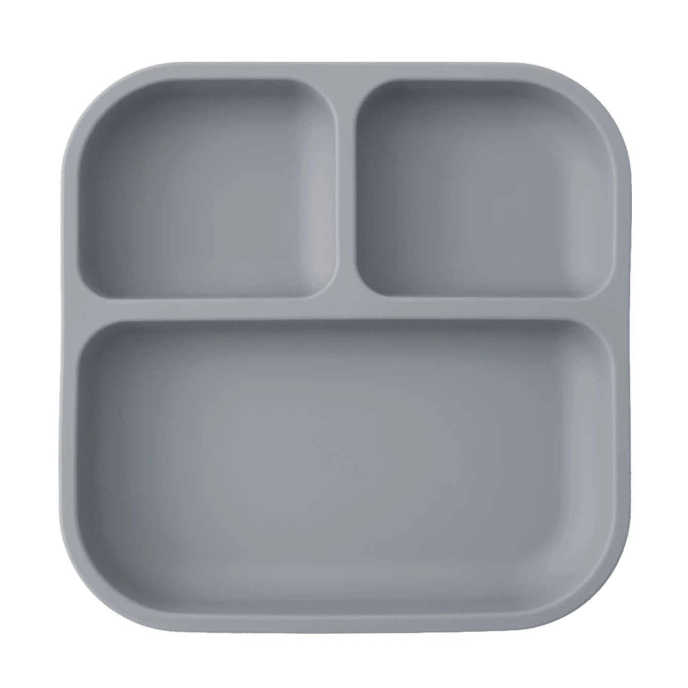 Silicone Divided Square Plate for Toddlers with Suction Base - BPA Free 14
