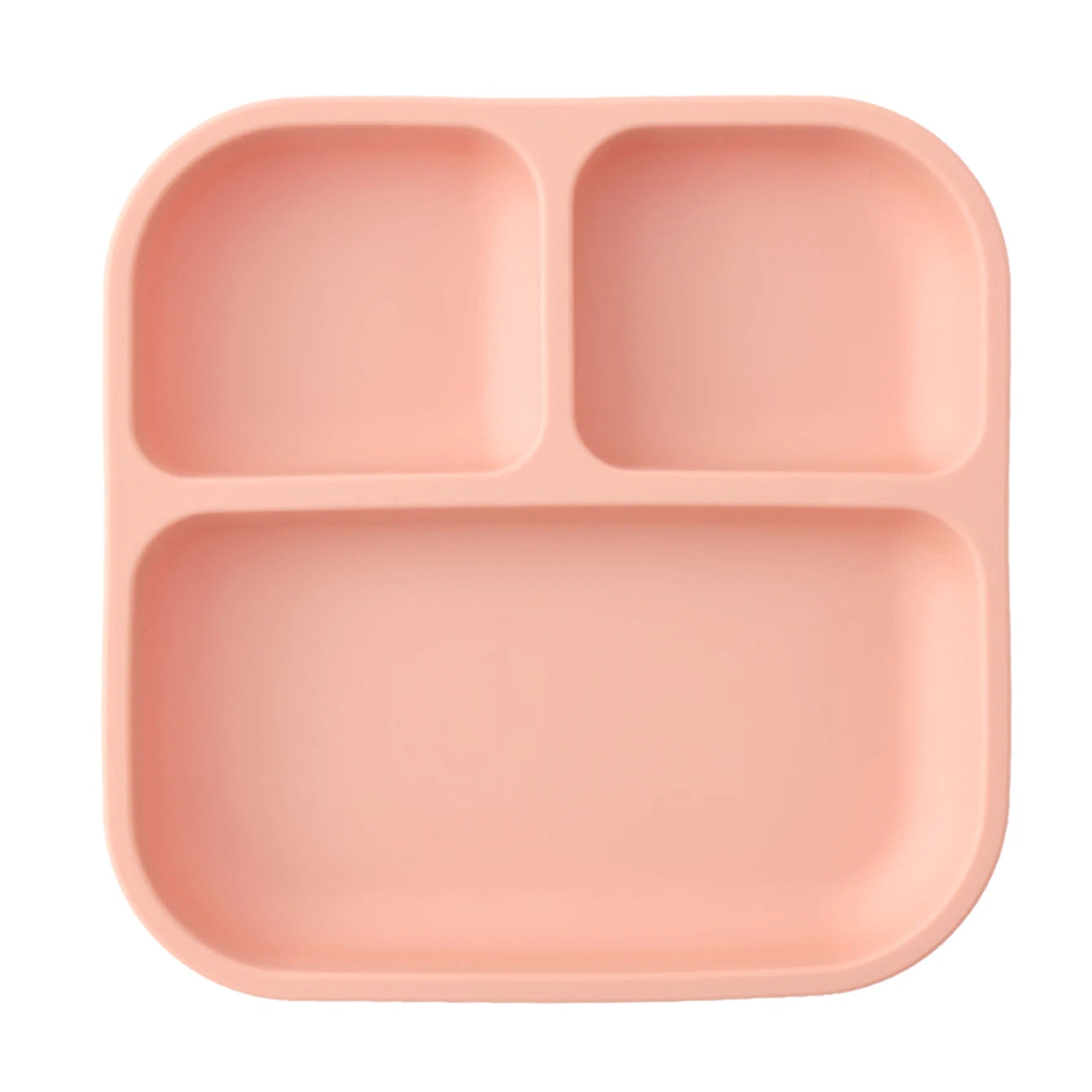 Silicone Divided Square Plate for Toddlers with Suction Base - BPA Free 15