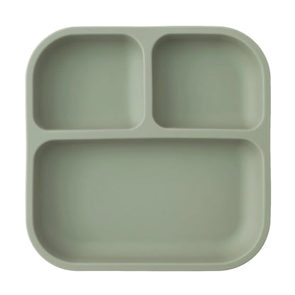 Silicone Divided Square Plate for Toddlers with Suction Base - BPA Free 6