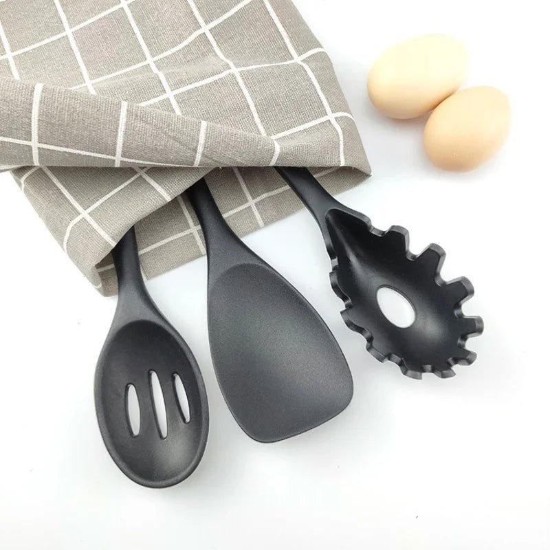 Silicone Kitchen Utensil Set - 10-Piece Non-Stick Cooking Tools for Easy Cooking 4