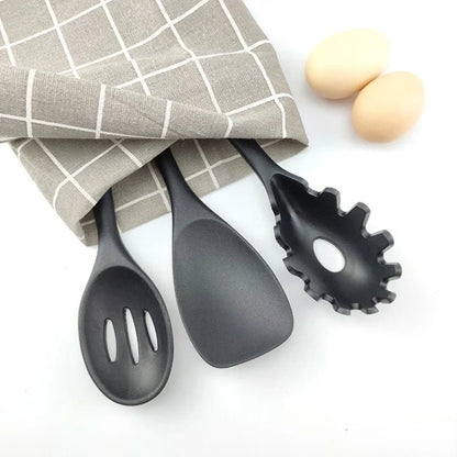 Silicone Kitchen Utensil Set - 10-Piece Non-Stick Cooking Tools for Easy Cooking 4