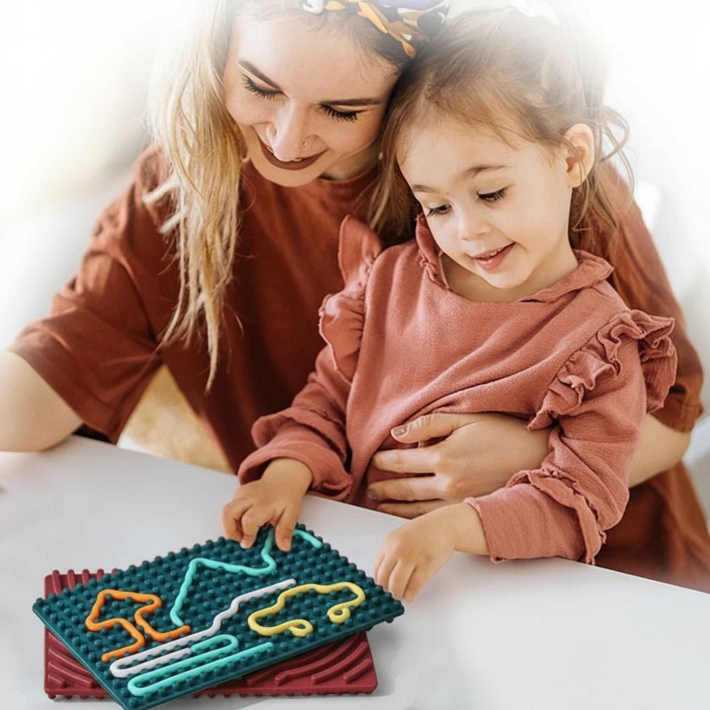 Silicone Sensory Activity Board for Kids - Tactile Development & Exploration 4