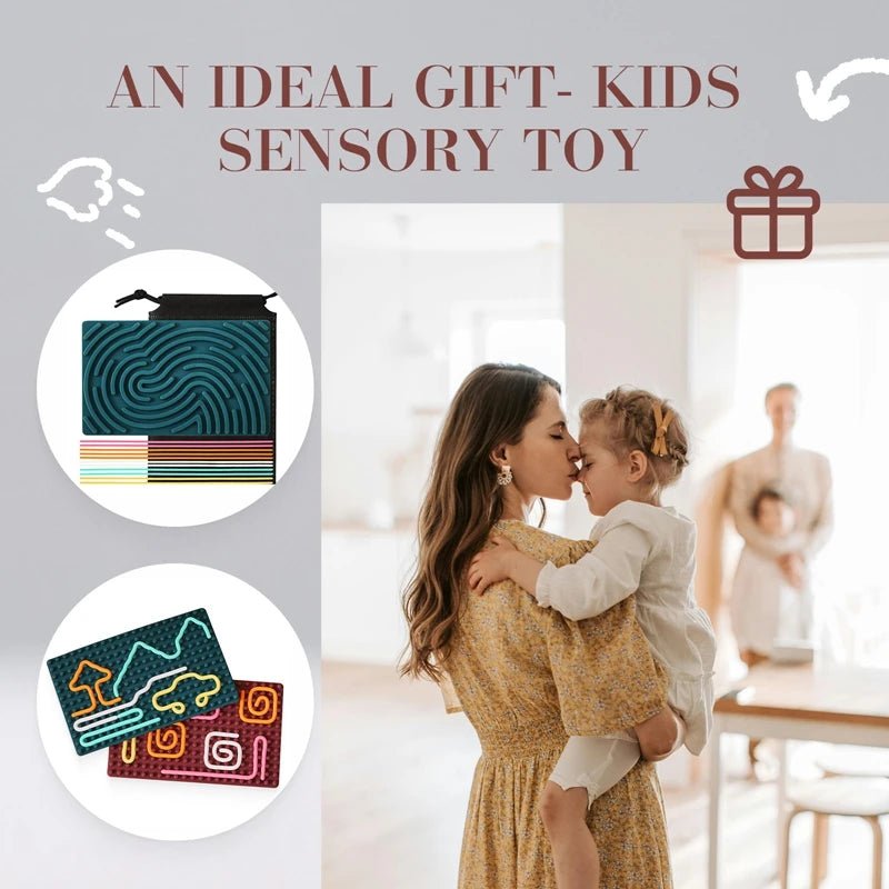 Silicone Sensory Activity Board for Kids - Tactile Development & Exploration 5