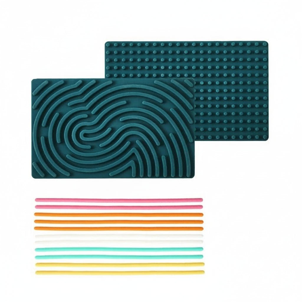 Silicone Sensory Activity Board for Kids - Tactile Development & Exploration 8