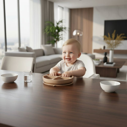 Silicone Suction Plate for Kids - BPA Free Toddler Dining Dish with Strong Suction Base 10