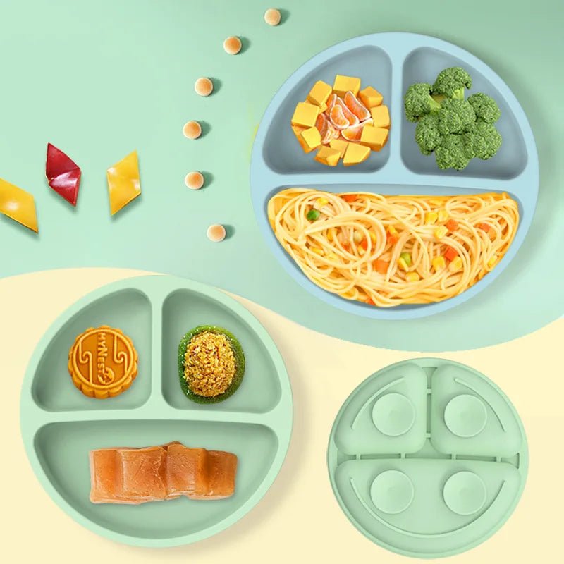 Silicone Suction Plate for Kids - BPA Free Toddler Dining Dish with Strong Suction Base 4