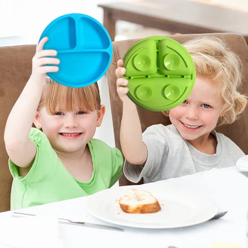 Silicone Suction Plate for Kids - BPA Free Toddler Dining Dish with Strong Suction Base 5
