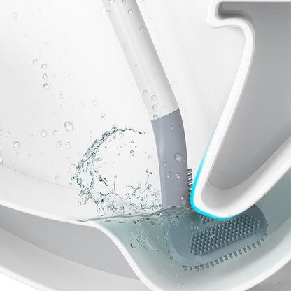 Silly - Triangular Toilet Brush with TPR Bristles for Deep Cleaning Loo 4