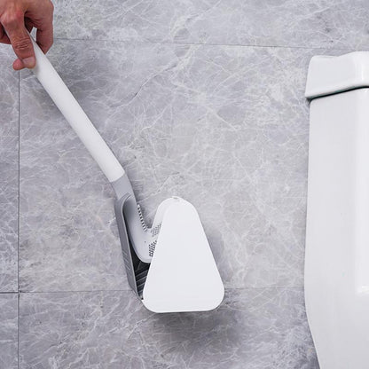 Silly - Triangular Toilet Brush with TPR Bristles for Deep Cleaning Loo 5