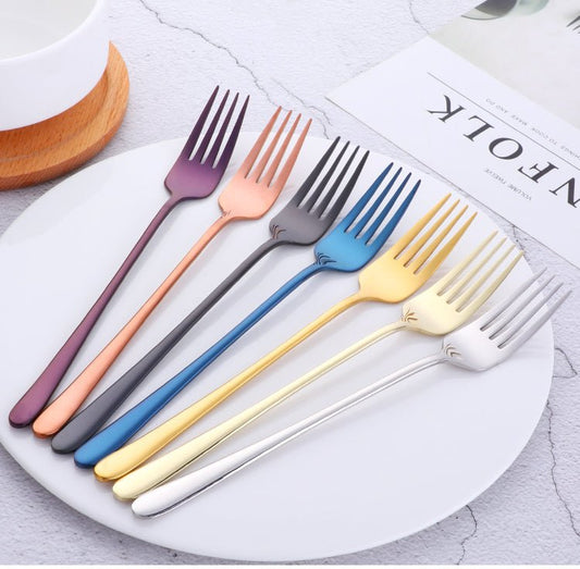 Silvéra – Elegant Dining Fork, Durable Plated Stainless Steel Utensil 2