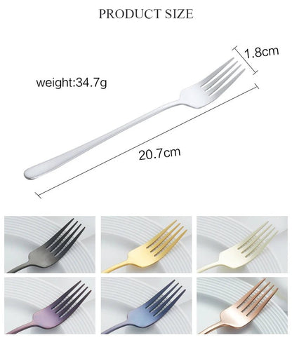 Silvéra – Elegant Dining Fork, Durable Plated Stainless Steel Utensil 5