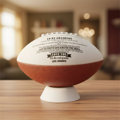 Size #9 PU Leather American Football - Durable, Machine Sewn for Adults & Clubs 0