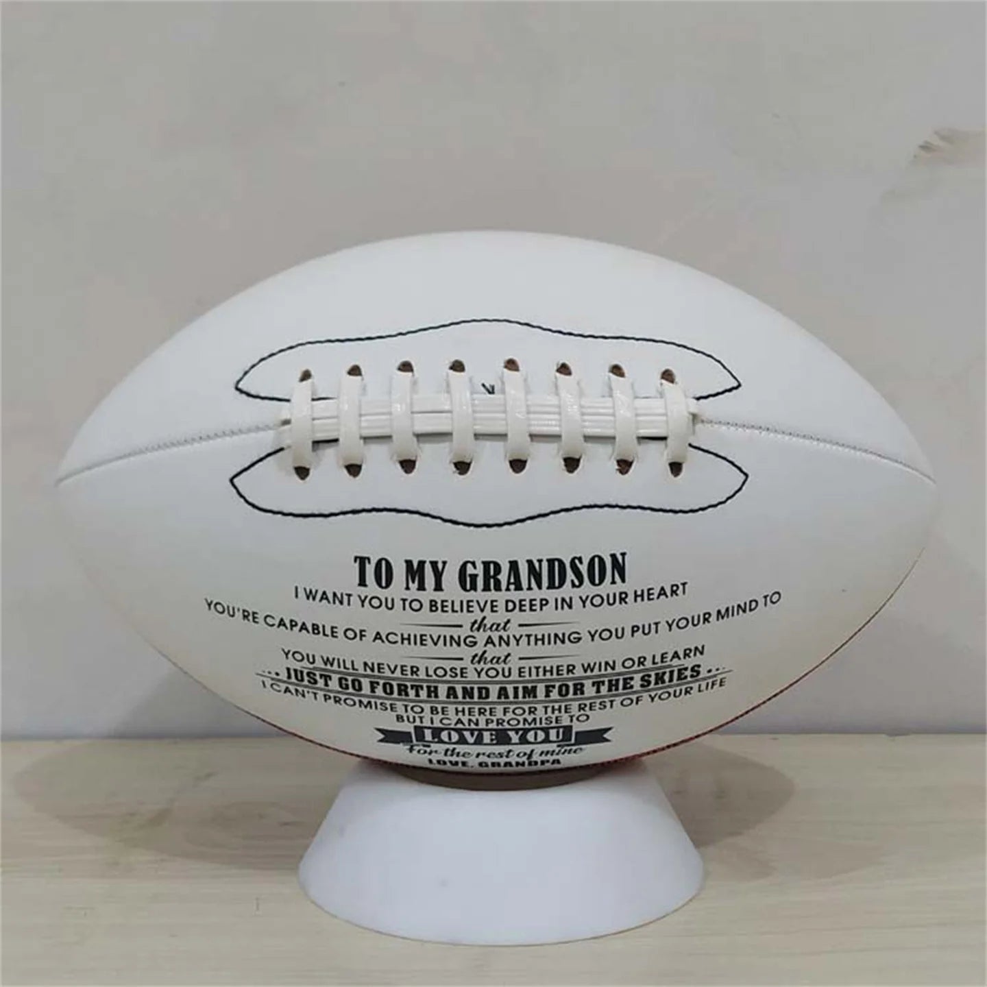 Size #9 PU Leather American Football - Durable, Machine Sewn for Adults & Clubs 3