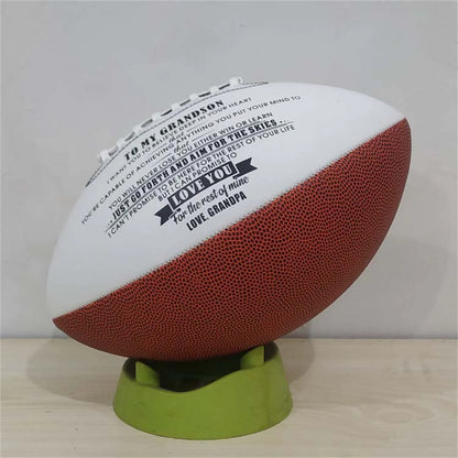 Size #9 PU Leather American Football - Durable, Machine Sewn for Adults & Clubs 4