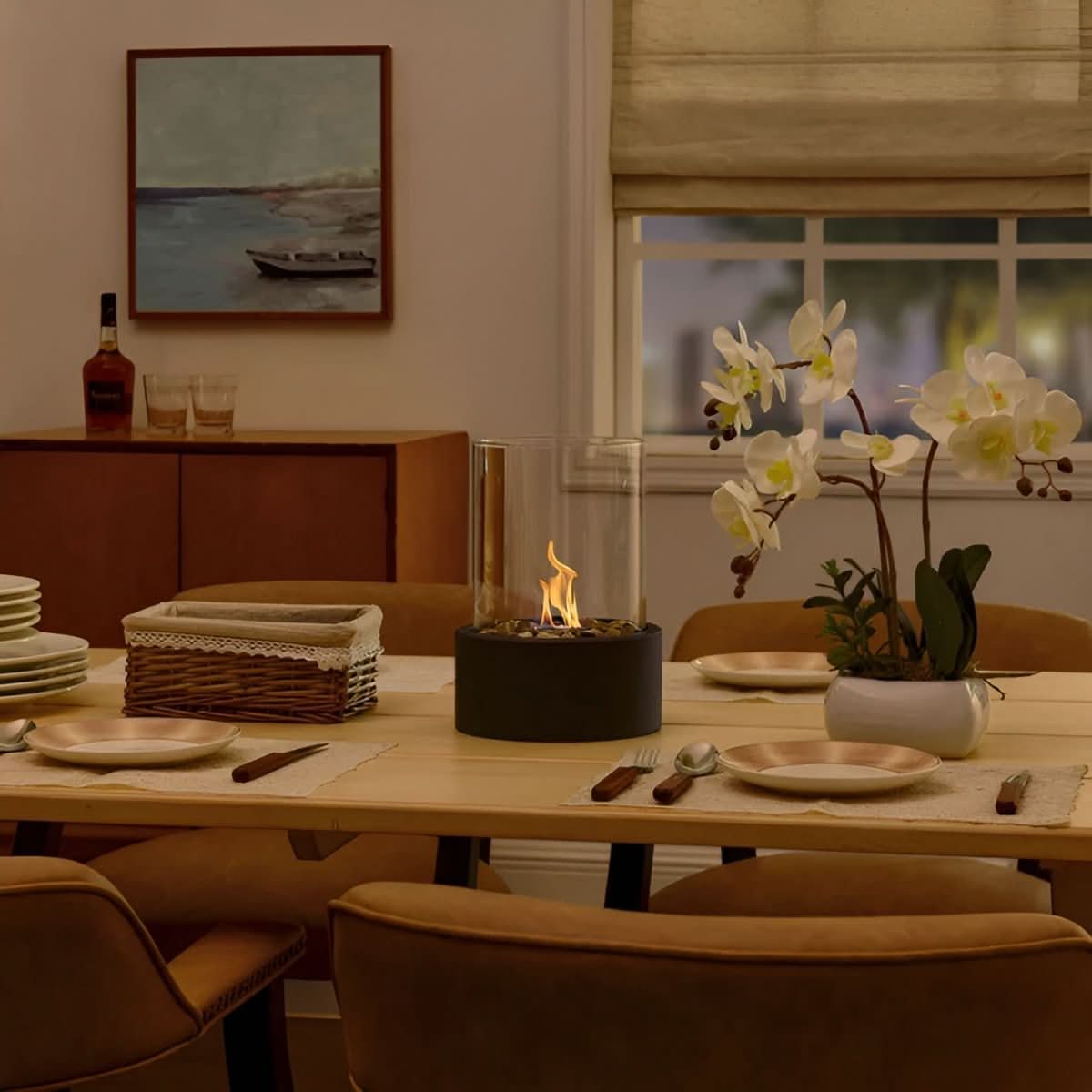 SleekFlame - Table fireplace without smoke for stylish indoor & outdoor use 8