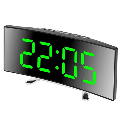 Sleek Digital Alarm Clock with Large LED Display & Noiseless Design 7