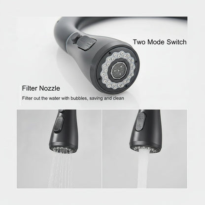 Sleek Modern Kitchen Faucet - High Arch Pull-Out Spout for Easy Access 5