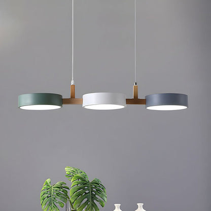 Sleek Nordic Pendant Lamp - Modern Metal Ceiling Light Fixture with Integrated LED 1