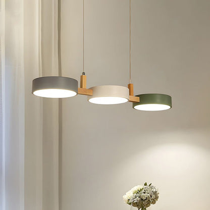 Sleek Nordic Pendant Lamp - Modern Metal Ceiling Light Fixture with Integrated LED 2