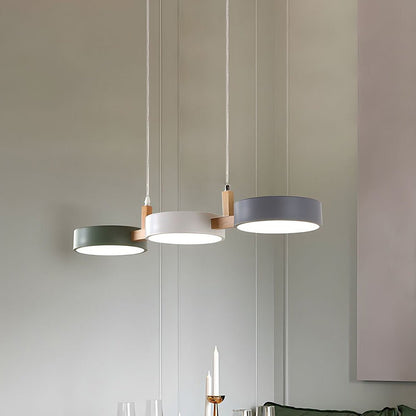 Sleek Nordic Pendant Lamp - Modern Metal Ceiling Light Fixture with Integrated LED 4