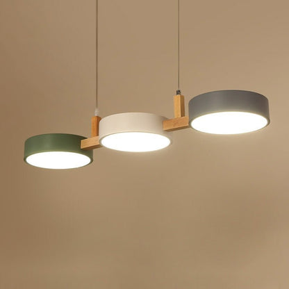 Sleek Nordic Pendant Lamp - Modern Metal Ceiling Light Fixture with Integrated LED 5