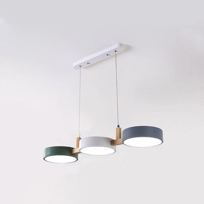 Sleek Nordic Pendant Lamp - Modern Metal Ceiling Light Fixture with Integrated LED 7