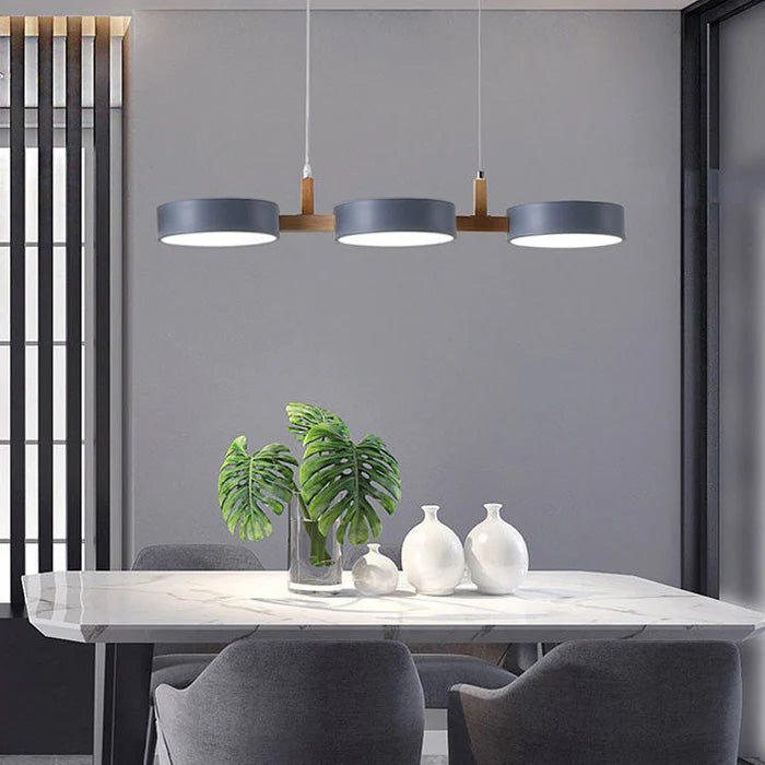 Sleek Nordic Pendant Lamp - Modern Metal Ceiling Light Fixture with Integrated LED 9