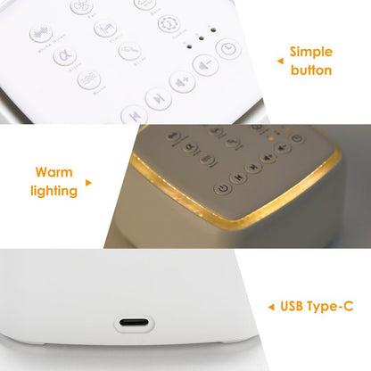 SleepEase - White Noise Machine with 9 Calming Sounds for Sleeping 1