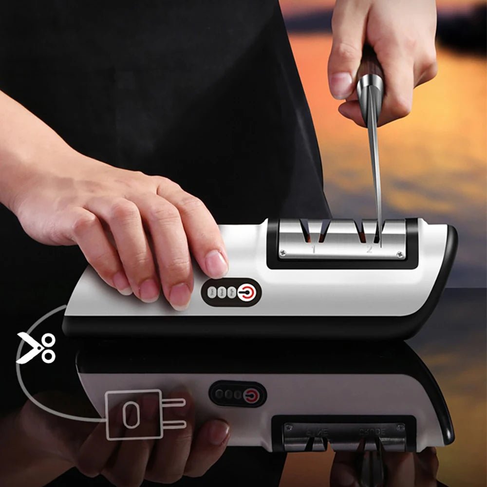 SmartSharp - Automatic Electric Knife Sharpener with 3-Speed Functionality 0
