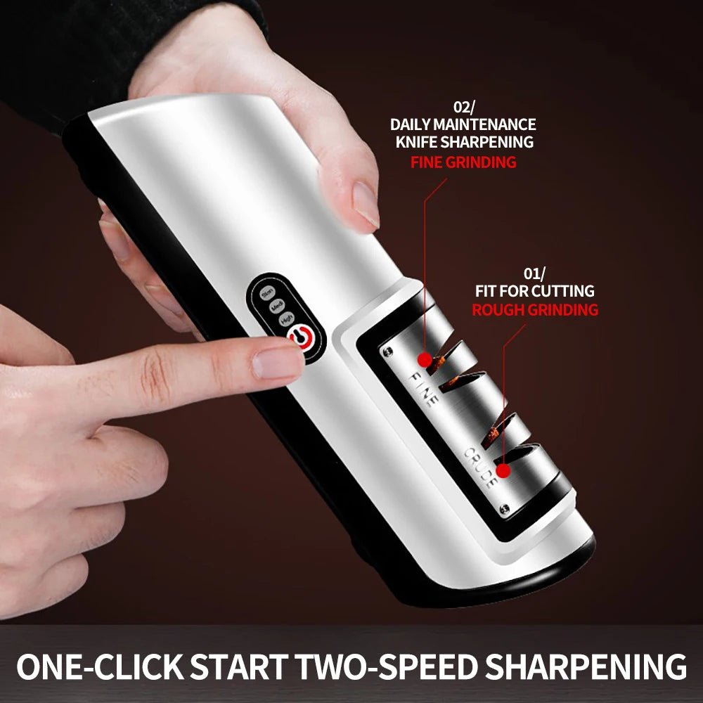 SmartSharp - Automatic Electric Knife Sharpener with 3-Speed Functionality 2