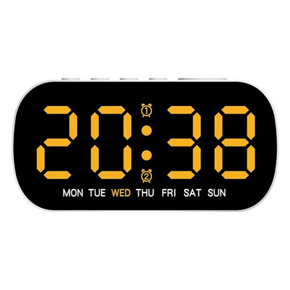Smart LED Digital Alarm Clock with Dual Alarm, Temperature & Date Display 10