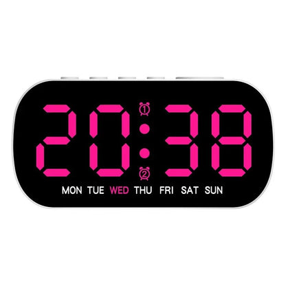 Smart LED Digital Alarm Clock with Dual Alarm, Temperature & Date Display 6