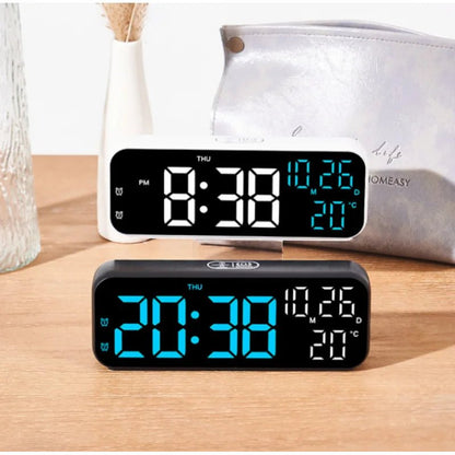 Smart LED Digital Alarm Clock with Temperature Display and Voice Control 1