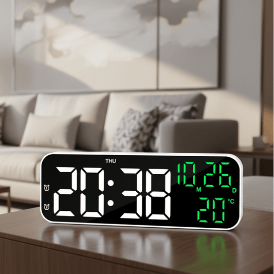 Smart LED Digital Alarm Clock with Temperature Display and Voice Control 8