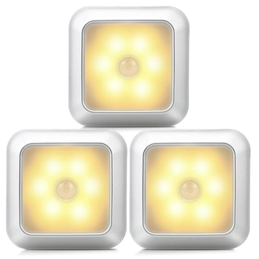 Smart LED Motion Sensor Night Light - Battery-Powered Bedside Lamp with Automatic Shut-Off 6