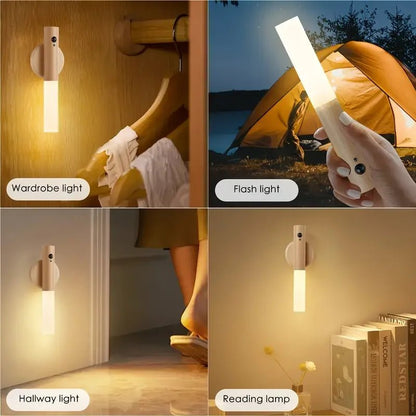 Smart LED Motion Sensor Night Light - Rechargeable Magnetic Wall Lamp 1