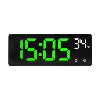 Smart Voice Control Digital Alarm Clock with Dual Alarms & Temperature Display 7