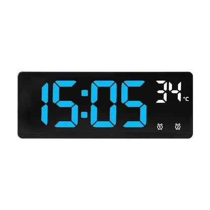 Smart Voice Control Digital Alarm Clock with Dual Alarms & Temperature Display 9